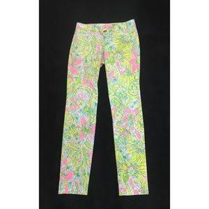 NWOT Lilly Pulitzer Kelly Pant Coconut Jungle 0